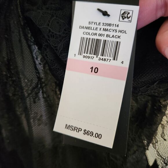 Danielle Bernstein Lace Thong Bodysuit Size 10 - Picture 7 of 10